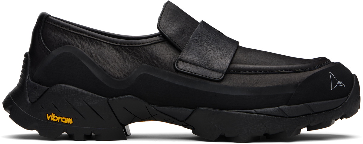 ROA Brown Printed Loafers ROA