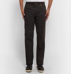 visvim - Fluxus Cotton-Blend Corduroy Trousers - Men - Dark brown