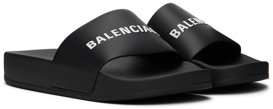 Balenciaga Kids Kids Black Pool Slides Balenciaga Kids