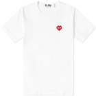 Comme des Garçons Play Men's Invader Heart T-Shirt in White