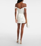 Alex Perry Bridal cotton and silk satin bustier dress