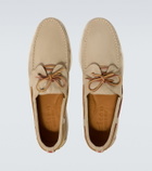 Kiton Suede boat shoes