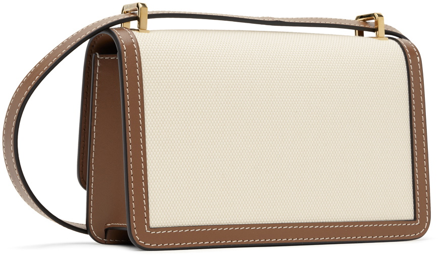 Burberry Beige & Brown Mini TB Bag Burberry