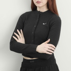 Nike Women's NSW Chill knit Ribbed Cardigan in Black/Sail