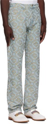 Casablanca Blue Monogram Jeans
