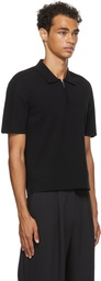 Dion Lee Black Zip Rib Polo