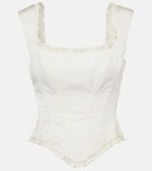 Clio Peppiatt Camelia embellished corset