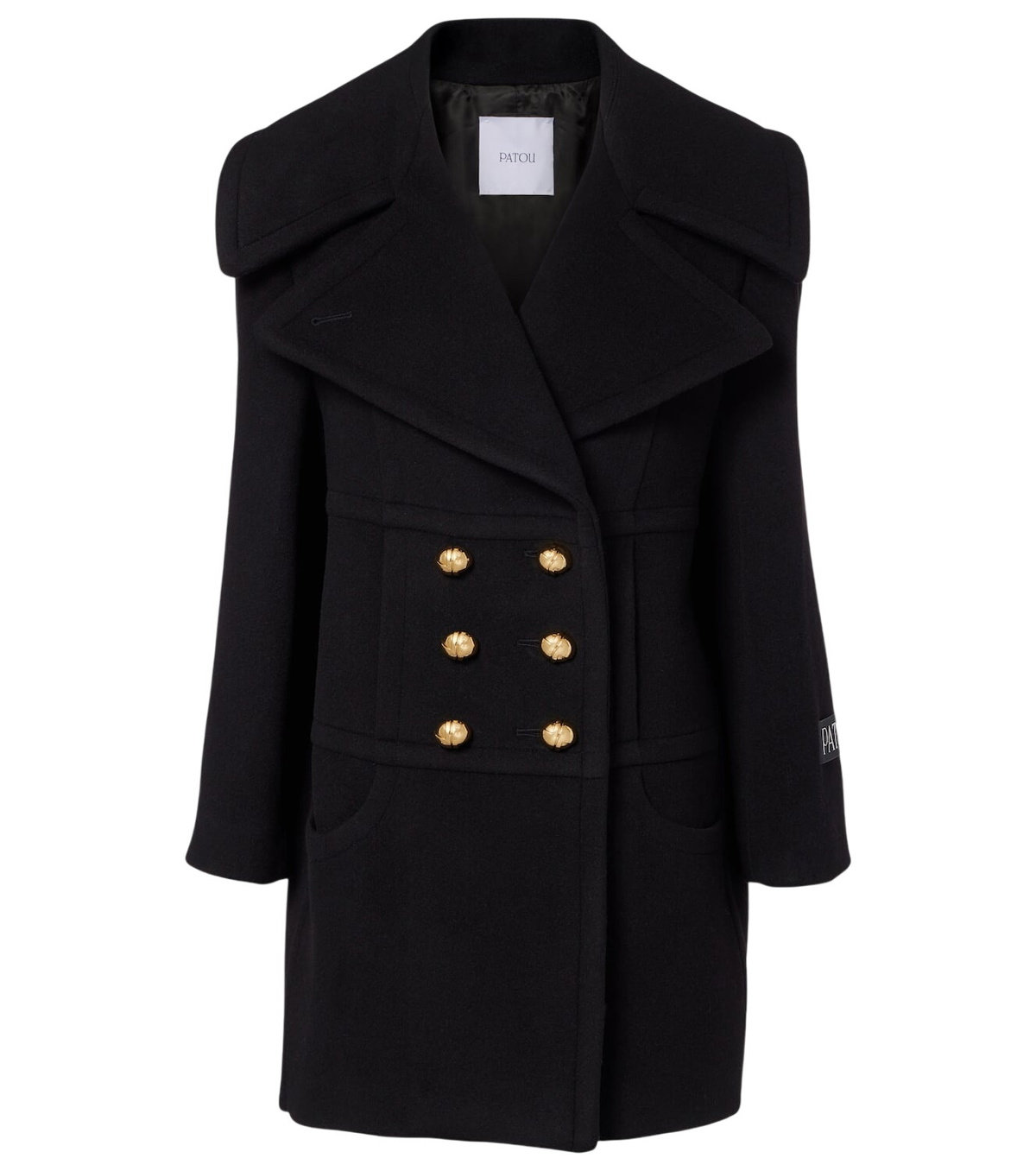 Patou Oversized checked wool-blend jacket Patou