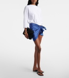 Christopher Esber Silk-trimmed cotton beach cover-up
