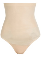 Spanx Invisible High-waist Sculpting Thong Beige