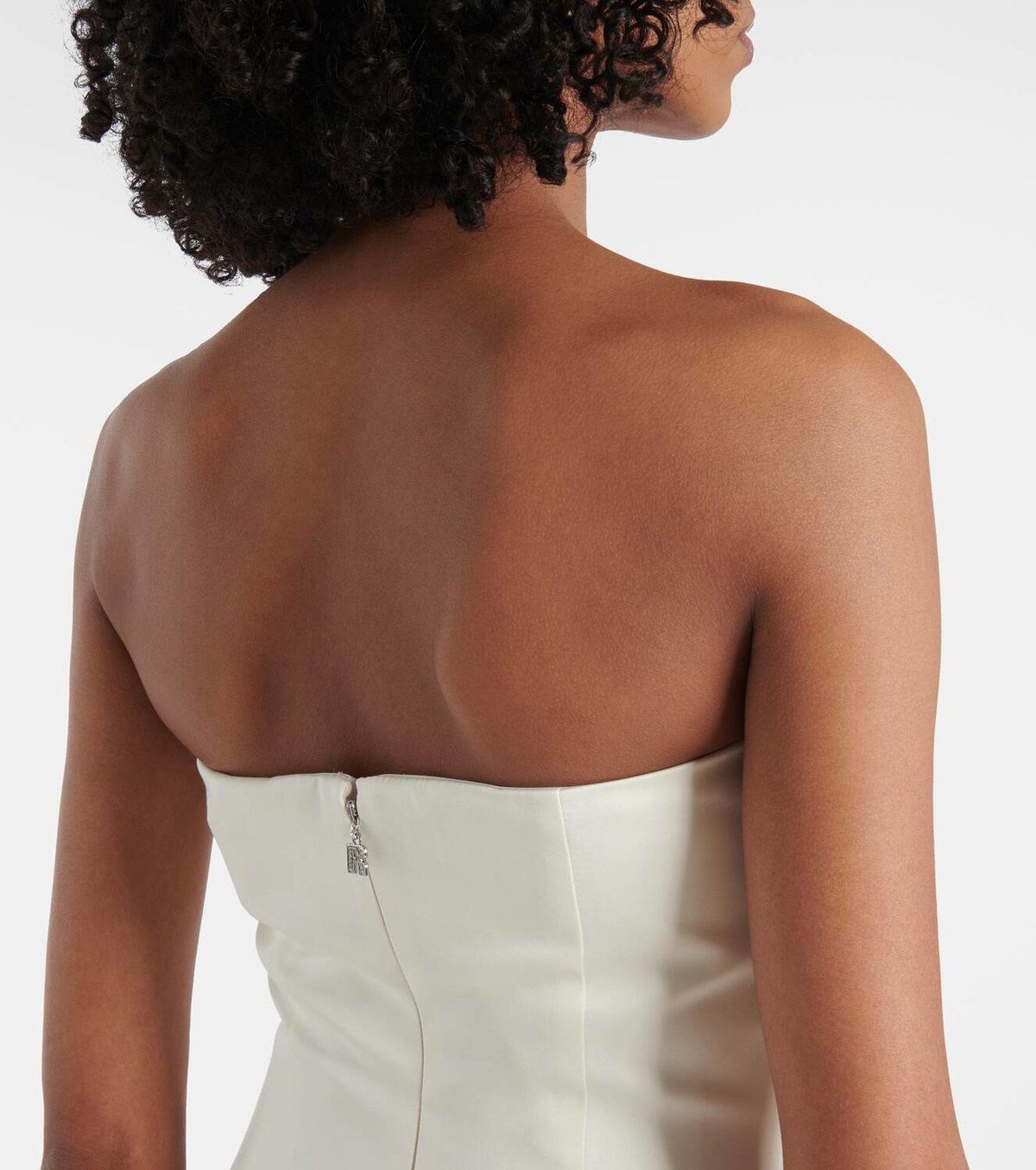 Rotate Bridal floral-appliqué midi dress ROTATE Birger