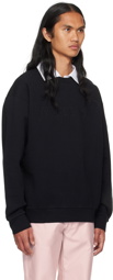 JW Anderson Black Embroidered Sweatshirt