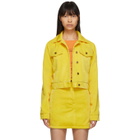 Anton Belinskiy SSENSE Exclusive Yellow Velvet Jacket