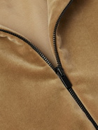 Fear of God - Logo-Appliquéd Cotton and Modal-Blend Velvet Track Jacket - Brown