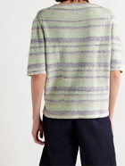Inis Meáin - Striped Linen T-Shirt - Green