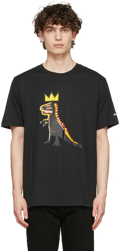 Photo: Converse Black Jean-Michel Basquiat Edition Dino T-Shirt