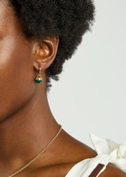 Otiumberg Stilla 14kt Gold Vermeil Hoop Earrings - Green - One Size