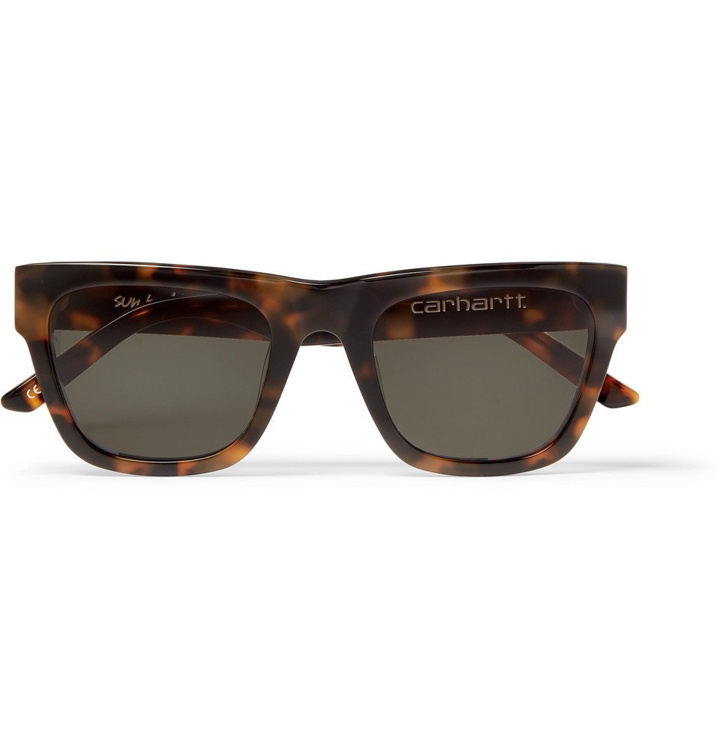 Photo: Sun Buddies - Carhartt WIP Tortoiseshell Acetate Sunglasses - Tortoiseshell