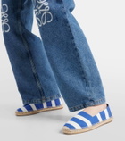 Manolo Blahnik Sparta canvas espadrilles