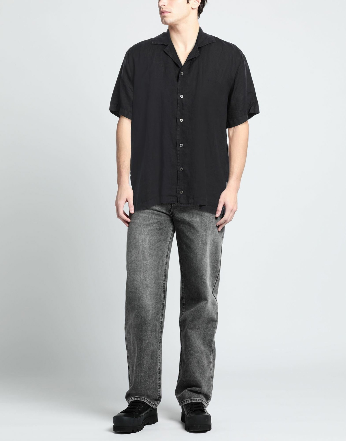 Crossley Mens Shirt Charcoal