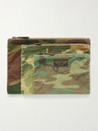RRL - Three-Pack Camouflage-Print Cotton-Canvas Pouches