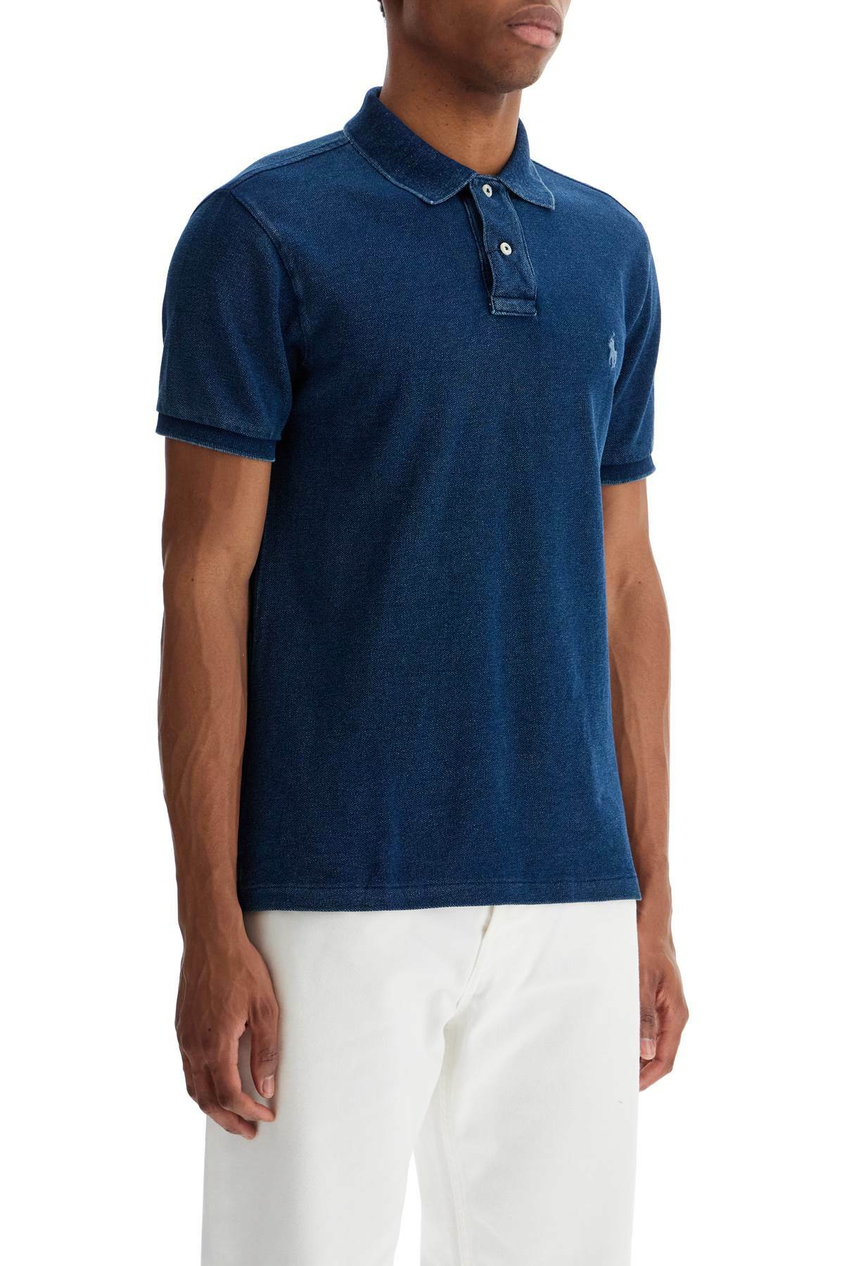 POLO RALPH LAUREN slim fit short sleeve polo shirt Blue Polo Ralph Lauren
