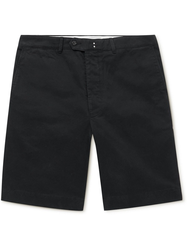 Photo: Officine Generale - Fisherman Cotton-Twill Shorts - Black
