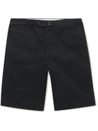 Officine Generale - Fisherman Cotton-Twill Shorts - Black