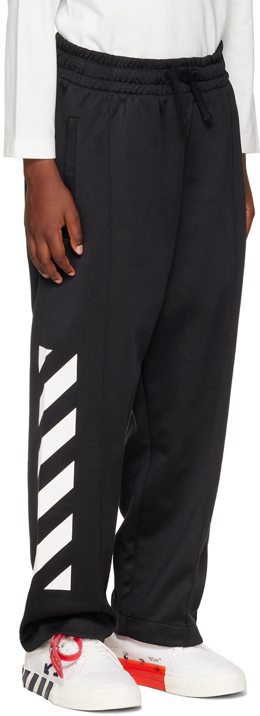 Off-White Kids Black Off Helvetica Lounge Pants