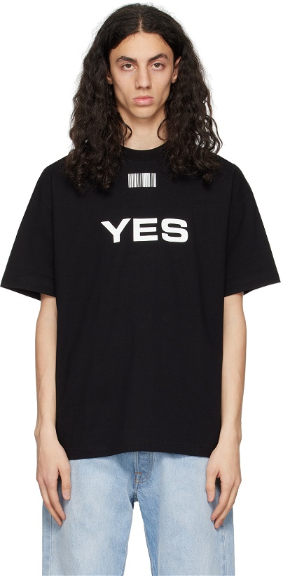 Photo: VTMNTS Black 'Yes/No' T-Shirt
