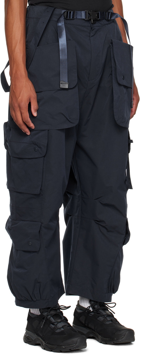 Archival Reinvent Navy Belted Cargo Pants