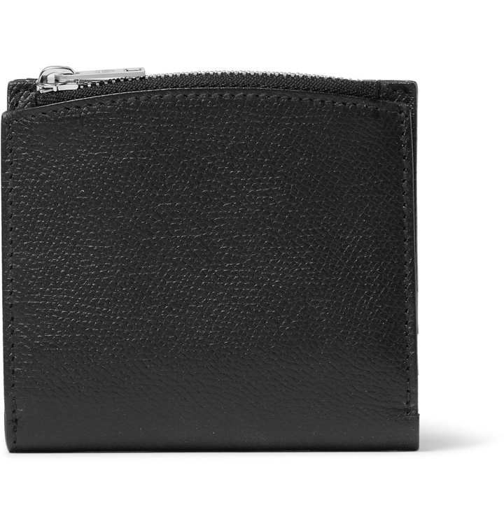 Photo: Maison Margiela - Embroidered Full-Grain Leather Wallet - Black