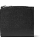 Maison Margiela - Embroidered Full-Grain Leather Wallet - Black