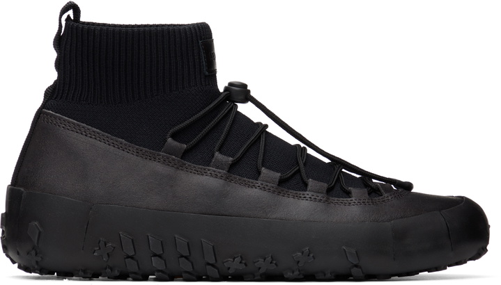Photo: LEMAIRE Black Vibram Wrap On Sneakers