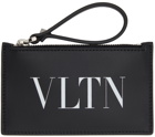 Valentino Garavani Black & White 'VLTN' Card Holder