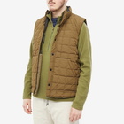 Taion Men's Reversible Down Vest in Olive/Black/Beige