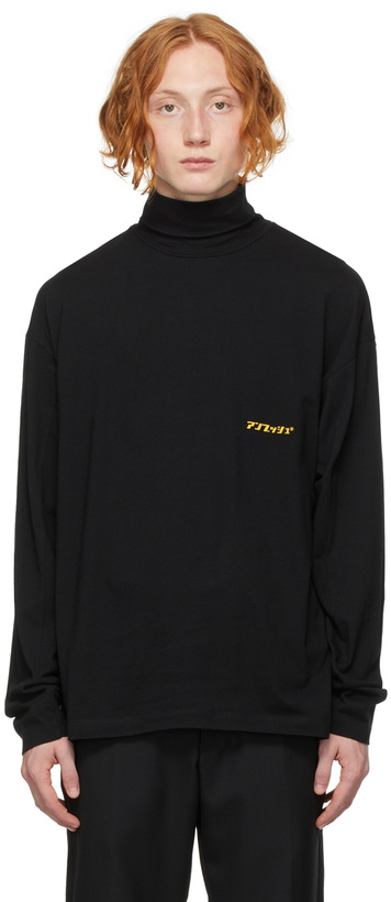 Photo: AMBUSH Black New Print Turtleneck