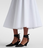 Jacquemus Triangle cotton-blend midi skirt
