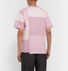 AMBUSH® - Logo-Embroidered Patchwork Cotton-Jersey T-Shirt - Pink