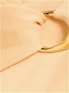 JIL SANDER - Wool Knit Long Sleeve Top W/ Ring Detail