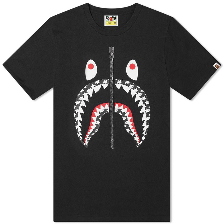 Photo: A Bathing Ape Sta Pattern Shark Tee