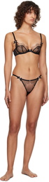 Agent Provocateur Black & Pink Lorna Thong
