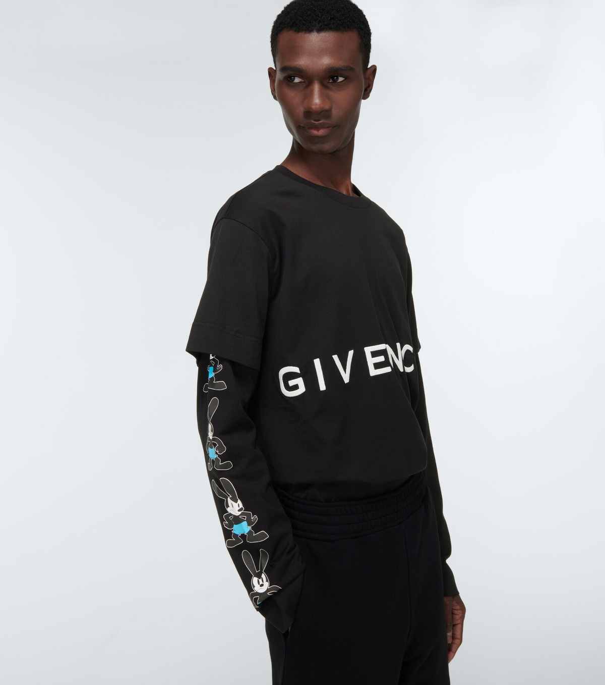 Givenchy - x Disney® Oswald cotton layered T-shirt Givenchy