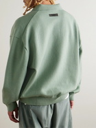 FEAR OF GOD ESSENTIALS - Oversized Knitted Polo Sweater - Green