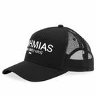 Nahmias Men's Pronunciation Trucker Hat in Black Canvas 