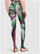 PUCCI Printed Jersey Leggings with Feet