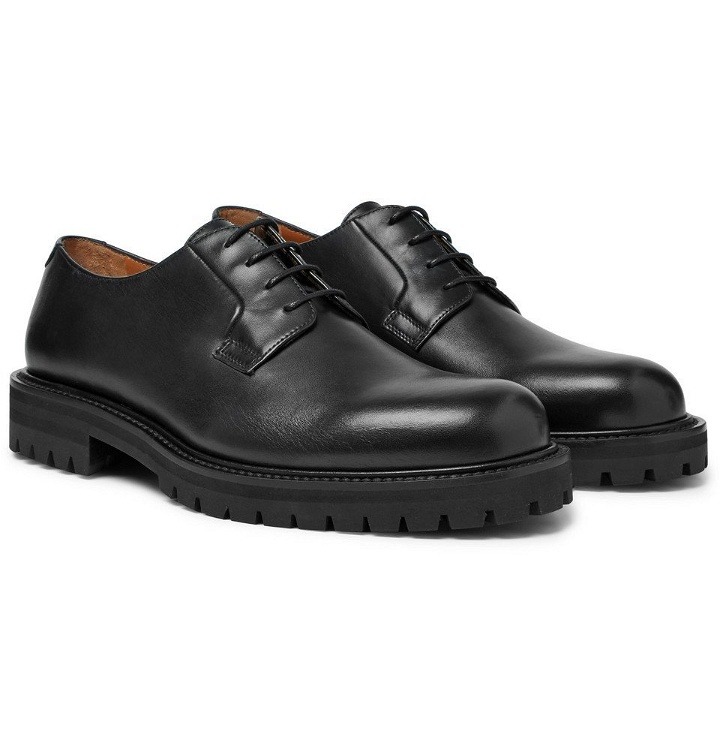 Photo: Mr P. - Jacques Leather Derby Shoes - Men - Black