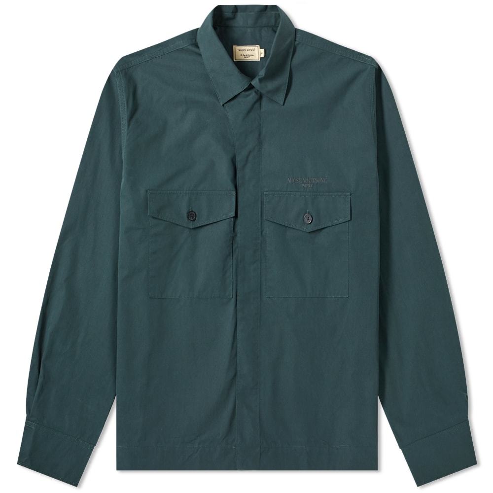 Maison Kitsuné Hidden Placket Shirt Maison Kitsune