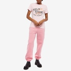 Maison Kitsuné Women's Flower Fox Classic T-Shirt in Pink