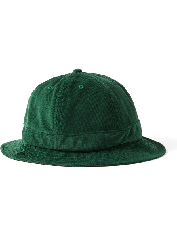 Photo: Pop Trading Company - Logo-Embroidered Cotton-Corduroy Bucket Hat